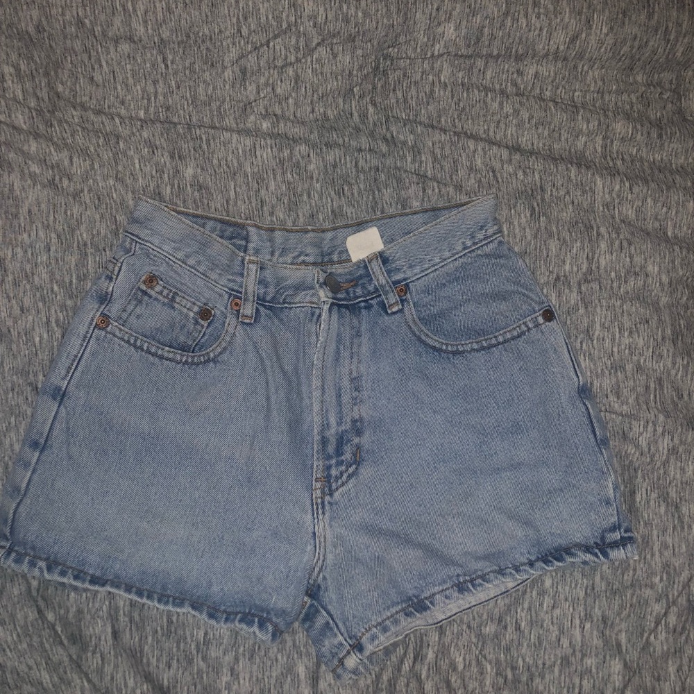 Vintage light denim shorts